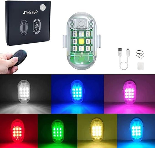 USB Rechargeable Flashing LED Lights ( 7 Colors )
